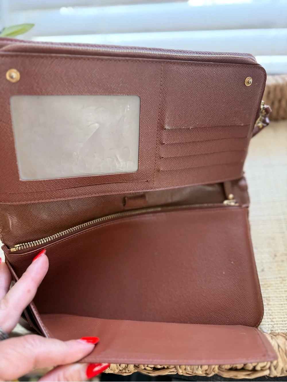 Louis Vuitton Brown Monogram Zip Around Wallet LV Insolite XL organizer wallet